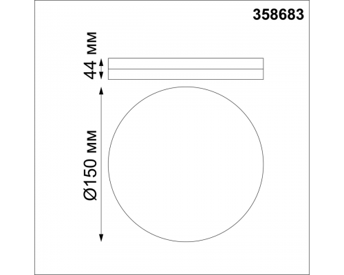 358683 OVER NT21 291 белый Светильник накладной влагозащищенный IP54 LED 4000K 10W 100-240V PANDORA