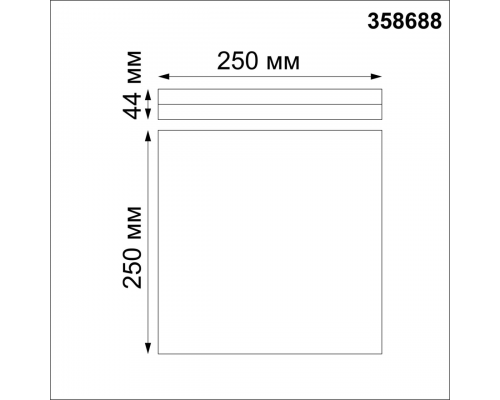 358688 OVER NT21 291 белый Светильник накладной влагозащищенный IP54 LED 4000K 20W 100-240V PANDORA