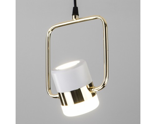 Подвесной светильник Eurosvet Oskar 50165/1 LED золото/белый