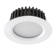 357600 SPOT NT18 268 белый Встраиваемый светильник IP44 LED 3000K 10W 100-265V DRUM