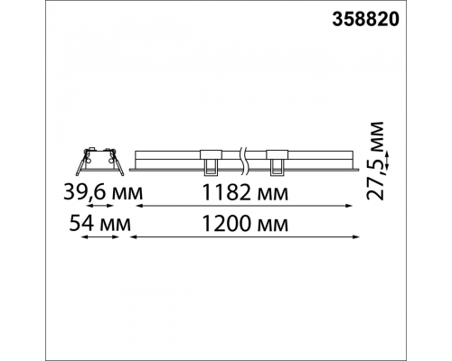 358820 SPOT NT22 262 белый Встраиваемый светодиодный светильник IP20 LED 4000K 36W 220V ITER