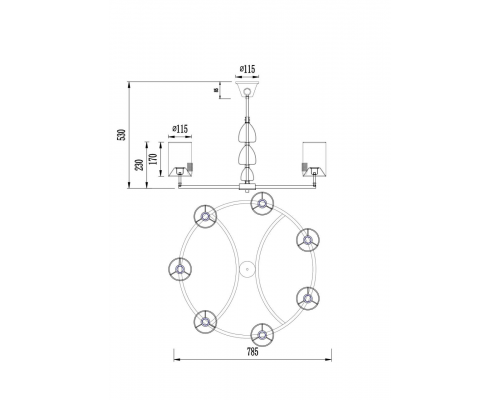 Люстра Maytoni H010PL-07N