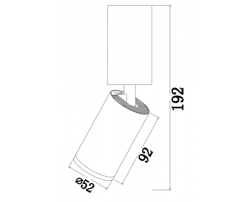 Потолочный светильник Technical C051CL-01BS