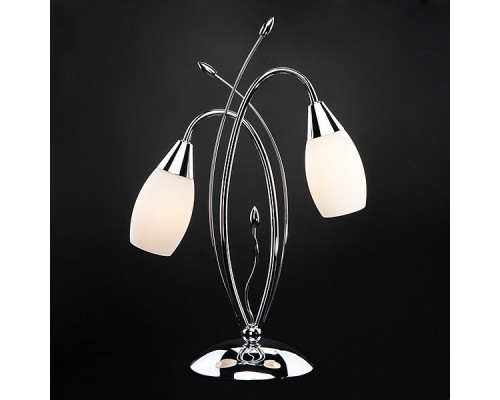 Настольная лампа декоративная Eurosvet Ginevra 22080/2T хром