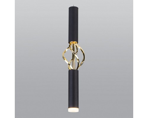 Подвесной светильник Eurosvet Lance 50191/1 LED черный/золото