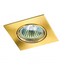 369107 SPOT NT09 307 матовое золото Встраиваемый светильник IP20 GX5.3 50W 12V QUADRO