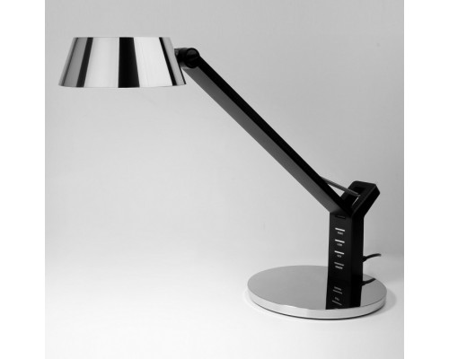 Настольная лампа офисная Eurosvet Slink 80426/1 черный/серебро
