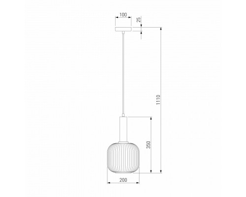Подвесной светильник Eurosvet Bravo 50182/1 дымчатый