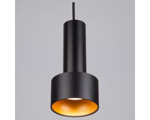 Подвесной светильник Eurosvet Charlie 50134/1 LED черный/золото 9W