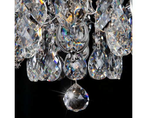 Потолочная люстра Eurosvet Crystal 10081/6 хром/прозрачный хрусталь Strotskis