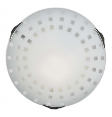 162/K GLASSI SN 106 Светильник стекло/белое E27 2*60Вт D300 QUADRO WHITE