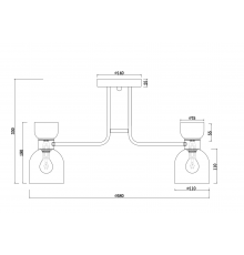 Люстра Freya FR5094PL-05G