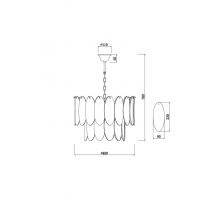 Подвесной светильник Freya FR5189PL-09BS