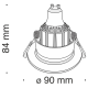 Встраиваемый светильник Technical DL041-01RG