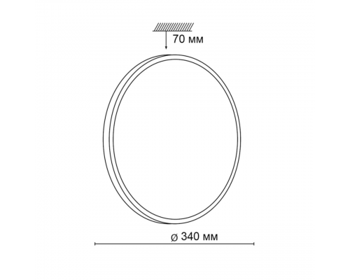 2088/CL PALE SN 078 Светильник пластик/белый/никель LED 30Вт 4000К D340 IP43 LOTA NICKEL