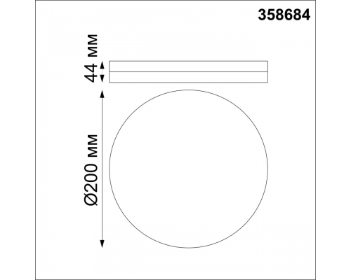 358684 OVER NT21 291 белый Светильник накладной влагозащищенный IP54 LED 4000K 15W 100-240V PANDORA