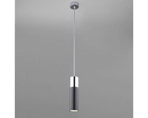 Подвесной светильник Eurosvet Double Topper 50135/1 LED хром/черный 12W