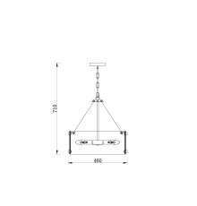 Подвесной светильник Freya FR5190PL-06BS