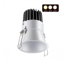 358910 SPOT NT22 228 белый Встраиваемый светодиодный светильник с переключателем цветовой температуры IP20 LED 3000К\4000К\6000К 18W 220V LANG