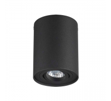 3565/1C HIGHTECH ODL18 257 черный Потолочный накладной светильник IP20 GU10 1*50W 220V PILLARON