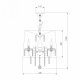 Подвесной светильник Eurosvet Allata 2045/5 хром/белый