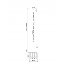 Подвесной светильник Maytoni MOD027PL-01CH