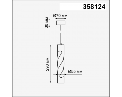 358124 OVER NT19 202 белый Накладной светильник, длина провода 1м IP20 LED 3000K 12W 160 - 265V ARTE