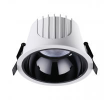 358699 SPOT NT21 251 белый/черный Светильник встраиваемый светодиодный IP20 LED 4000К 30W 100-265V KNOF
