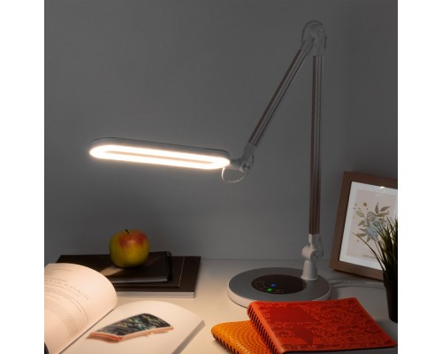 Настольная лампа офисная Eurosvet Modern 80420/1 серебристый 10W