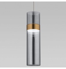 Подвесной светильник Eurosvet Lumen 50244/1 LED латунь/дымчатый