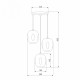 Подвесной светильник Eurosvet Mill 50195/3 жемчуг черный